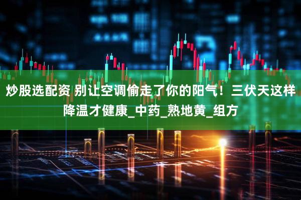 炒股选配资 别让空调偷走了你的阳气！三伏天这样降温才健康_中药_熟地黄_组方